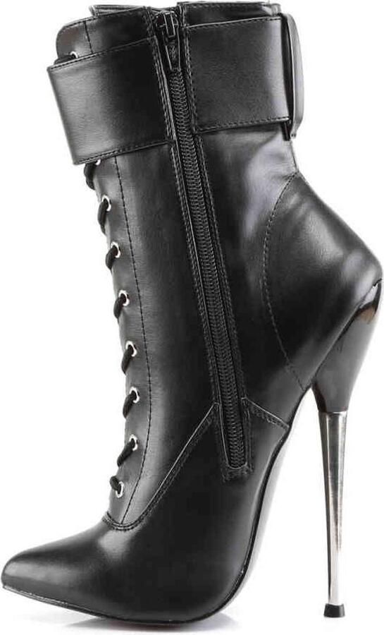 Devious Enkellaars 36 Shoes DAGGER 1023 Paaldans schoenen Zwart - Foto 3