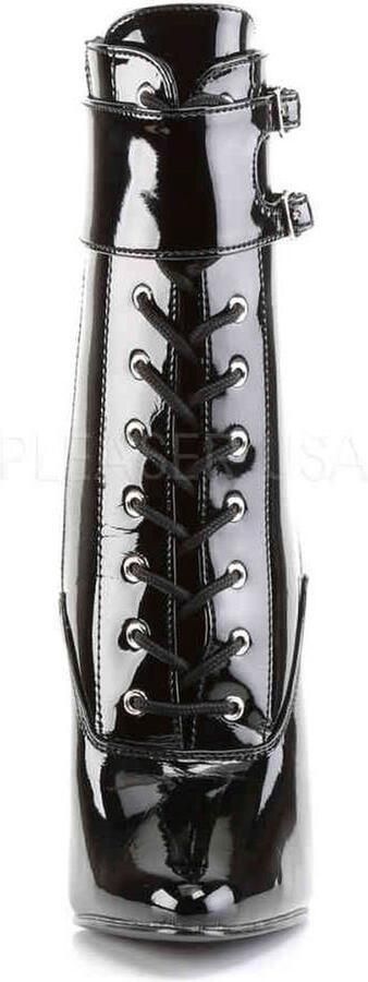 Devious Enkellaars 44 Shoes DOMINA 1023 Paaldans schoenen Zwart - Foto 4