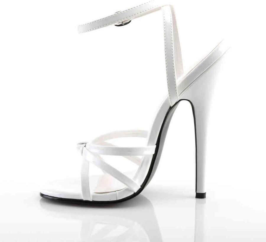 Devious Hoge hakken 39 Shoes DOMINA 108 Paaldans schoenen Wit - Foto 2