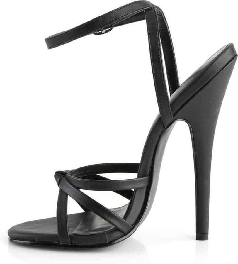 Devious Hoge hakken 42 Shoes DOMINA 108 Paaldans schoenen Zwart