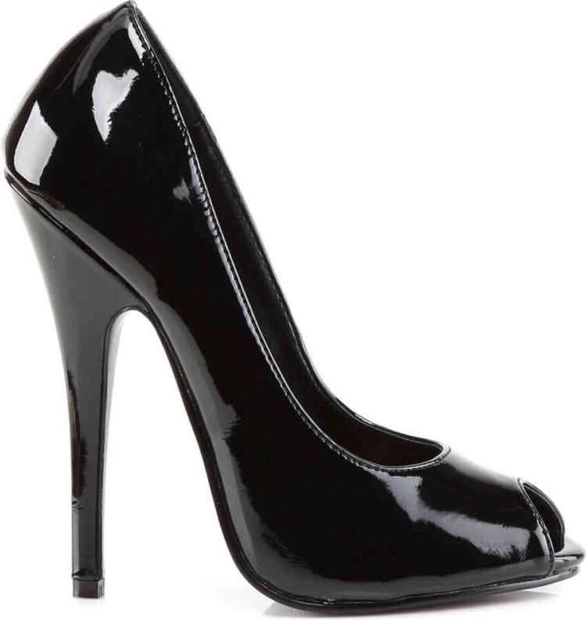 Devious Hoge hakken 40 Shoes DOMINA 212 Paaldans schoenen Zwart