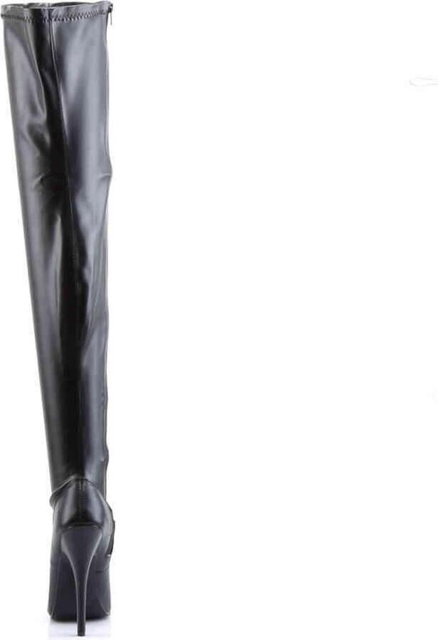 Devious Overknee Laarzen 46 Shoes DOMINA 3000 Paaldans schoenen Zwart - Foto 3