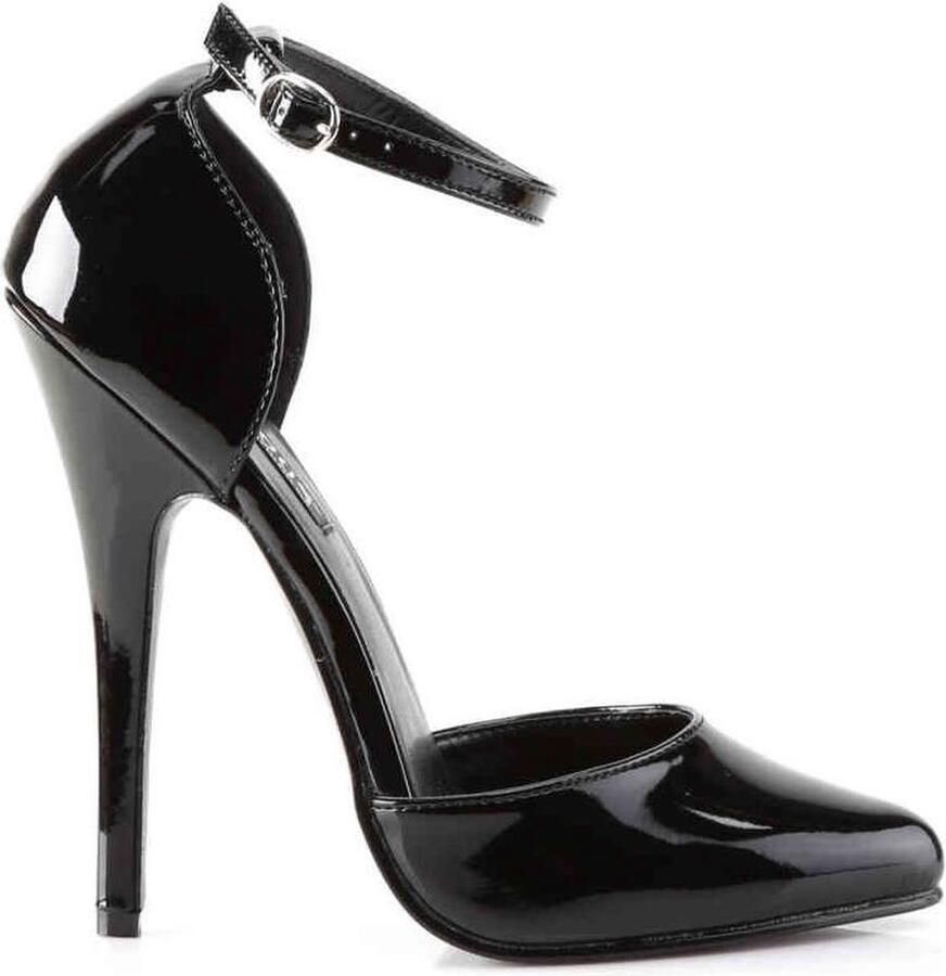Devious DOMINA-402 Hoge hakken Paaldans schoenen 35 Shoes Zwart