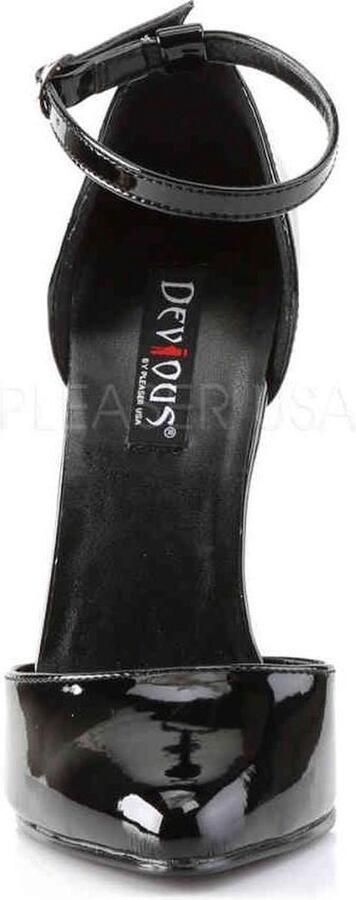 Devious Hoge hakken 39 Shoes DOMINA 402 Paaldans schoenen Zwart - Foto 5