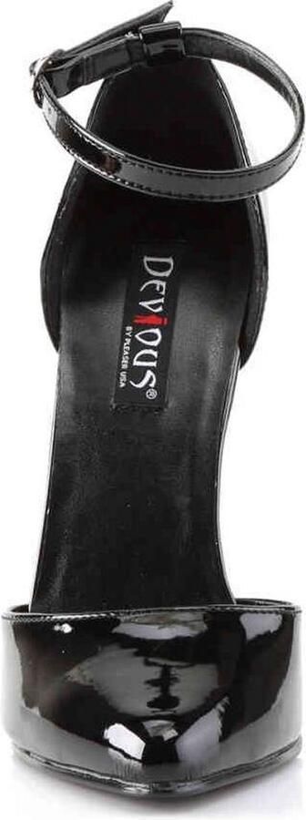 Devious Hoge hakken 39 Shoes DOMINA 402 Paaldans schoenen Zwart - Foto 6