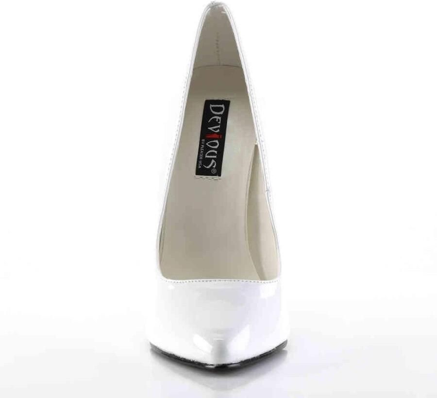 Devious Hoge hakken 38 Shoes DOMINA 420 Paaldans schoenen Wit