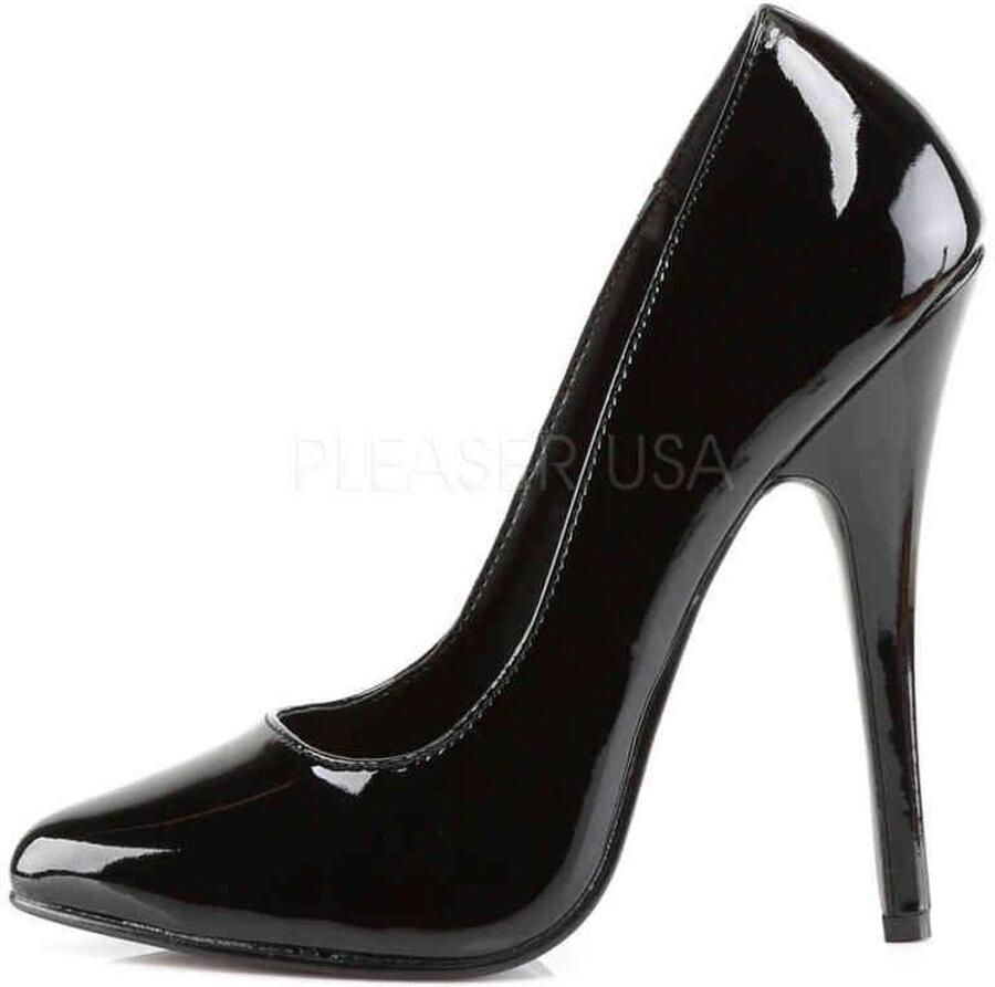 Devious Hoge hakken 42 Shoes DOMINA 420 Paaldans schoenen Zwart