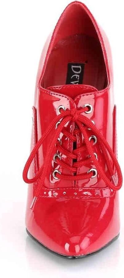 Devious Hoge hakken 46 Shoes DOMINA 460 Paaldans schoenen Rood - Foto 5