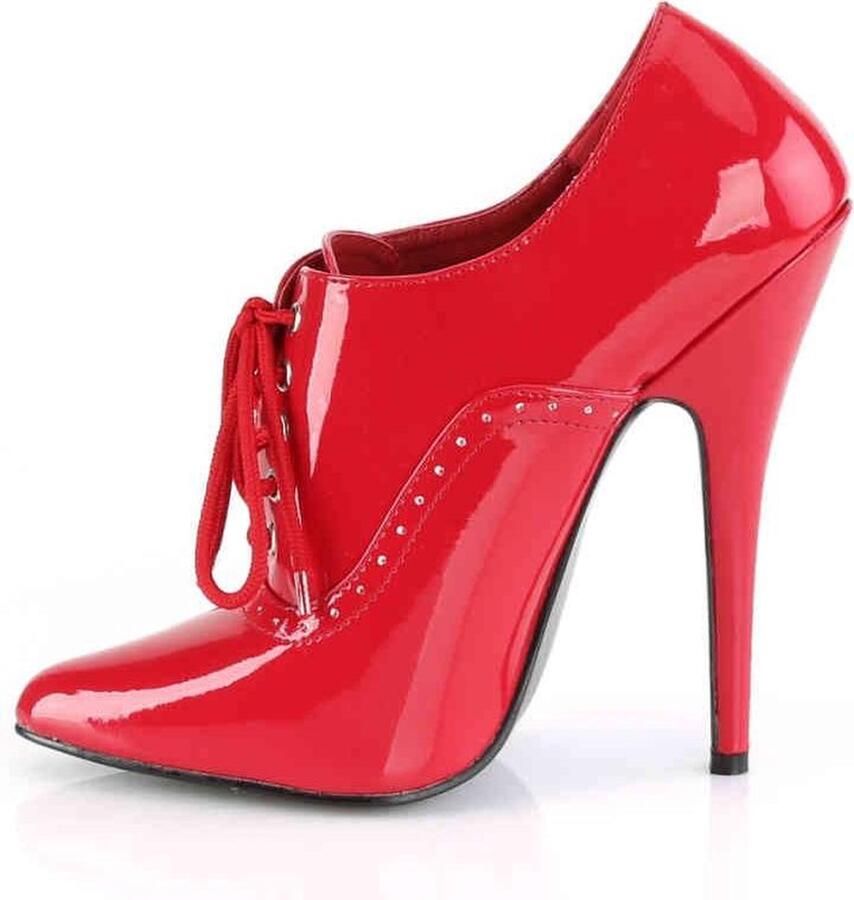 Devious Hoge hakken 40 Shoes DOMINA 460 Paaldans schoenen Rood