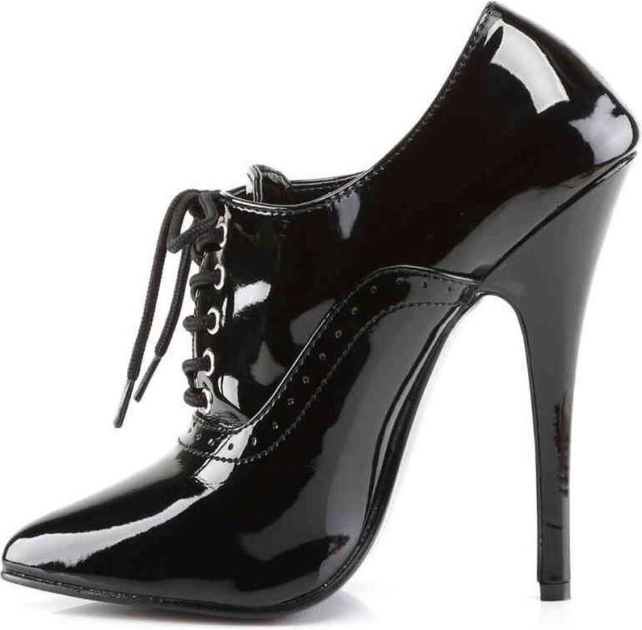 Devious Hoge hakken 40 Shoes DOMINA 460 Paaldans schoenen Zwart