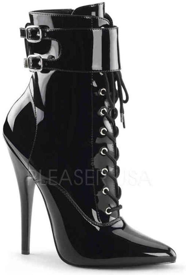 Devious Enkellaars 39 Shoes DOMINA 1023 Paaldans schoenen Zwart - Foto 3