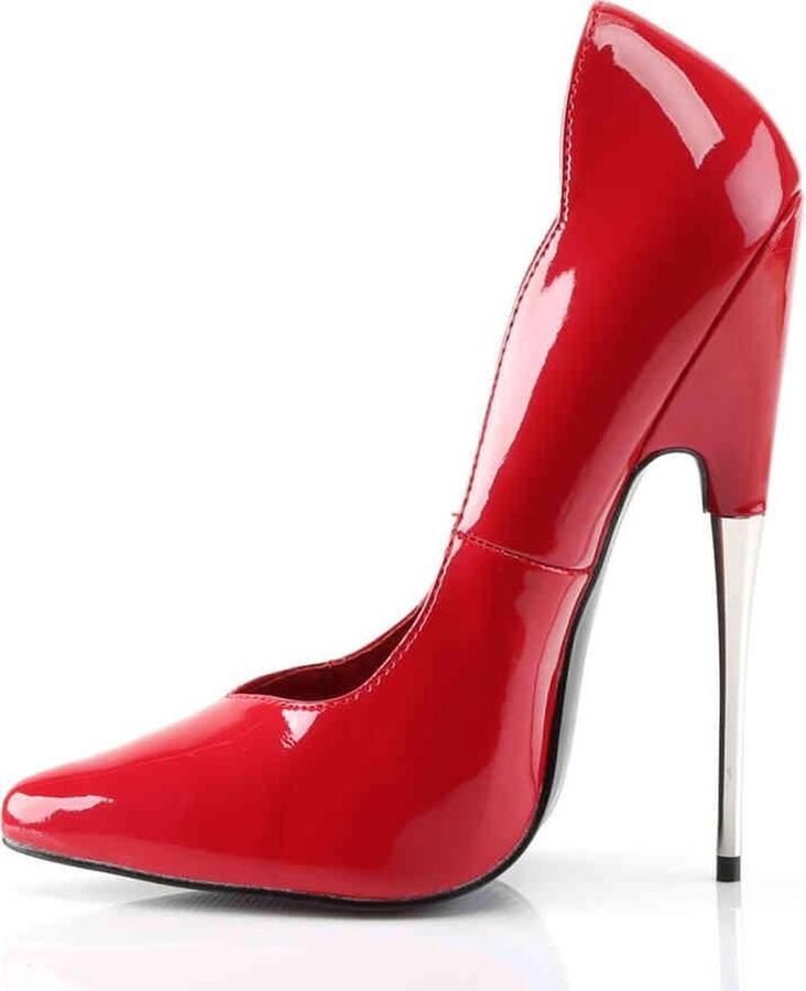Devious Hoge hakken 42 Shoes SCREAM 01 Paaldans schoenen Rood - Foto 2
