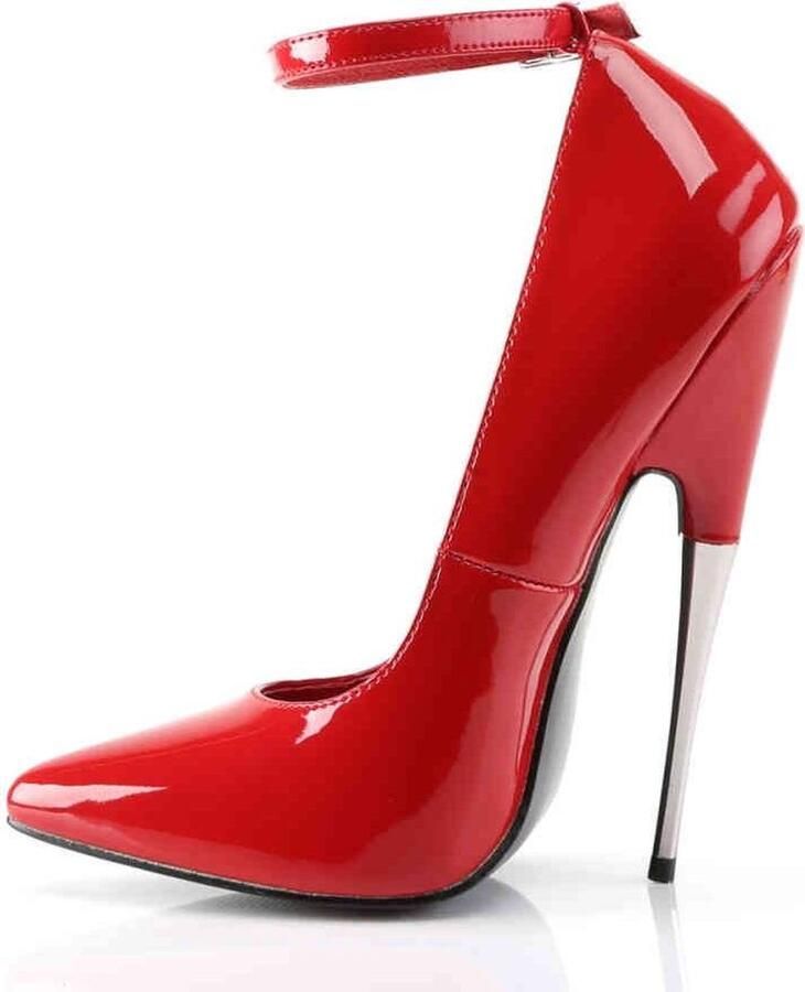 Devious Hoge hakken 37 Shoes SCREAM 12 Paaldans schoenen Rood - Foto 2