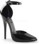 Devious DOMINA-402 Hoge hakken Paaldans schoenen 47 Shoes Zwart - Thumbnail 1