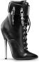 Devious Enkellaars 36 Shoes DAGGER 1023 Paaldans schoenen Zwart - Thumbnail 1