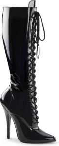 Devious EU 39 = US 9 | DOMINA 2020 | 6 Lace Up Knee Boot Side Zip
