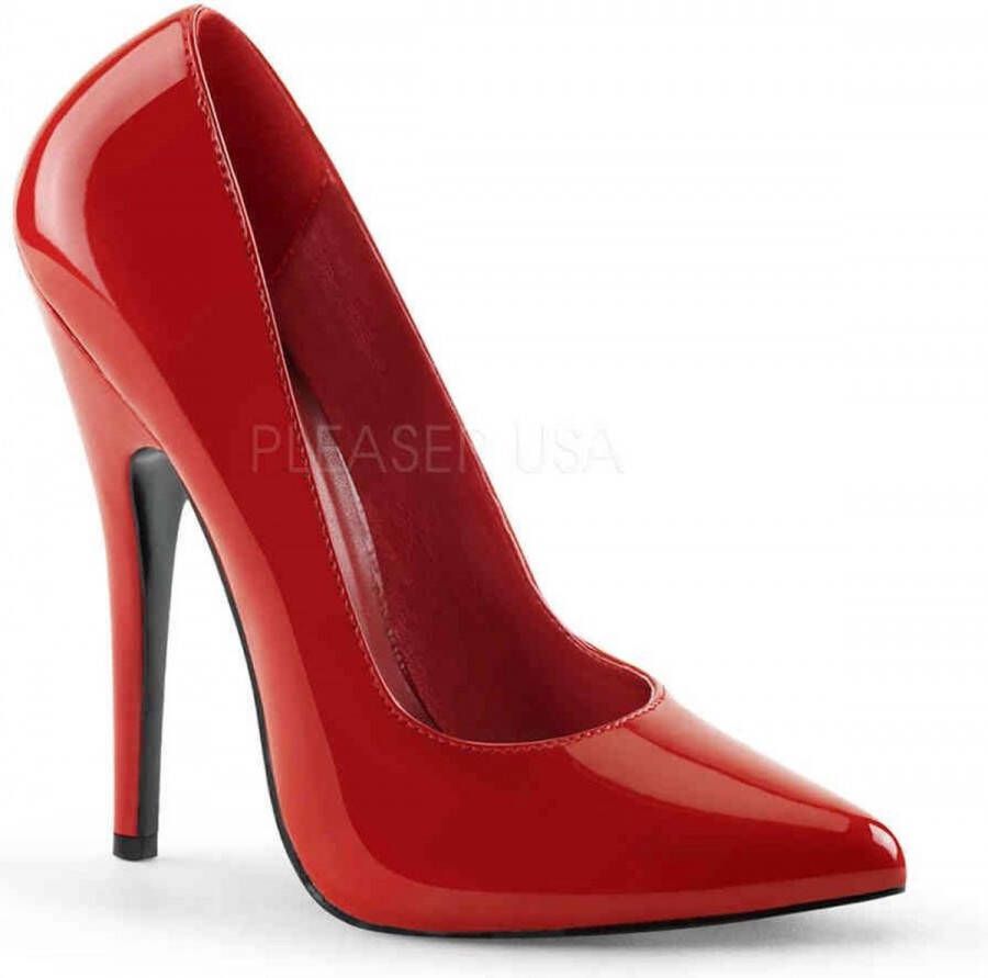 Devious Hoge hakken 37 Shoes DOMINA 420 Paaldans schoenen Rood