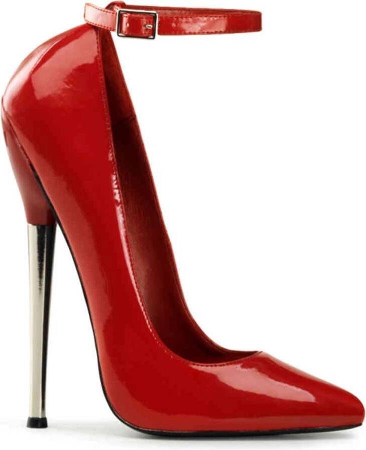 Devious Hoge hakken DAGGER-12 Paaldans schoenen Rood