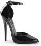 Devious DOMINA-402 Hoge hakken Paaldans schoenen 47 Shoes Zwart - Thumbnail 1