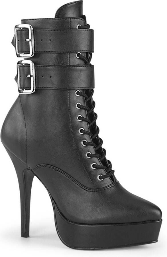 Devious INDULGE-1026 Enkellaars 44 Shoes Zwart