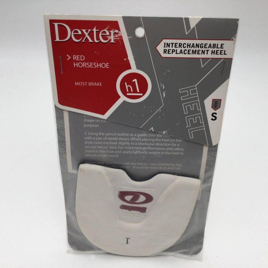 Dexter Bowling bowlingschoen losse hak voor SST 4 en hoger 'Velcro Heel 1 Red Horseshoe small 1=kortste glijfase 7=langste