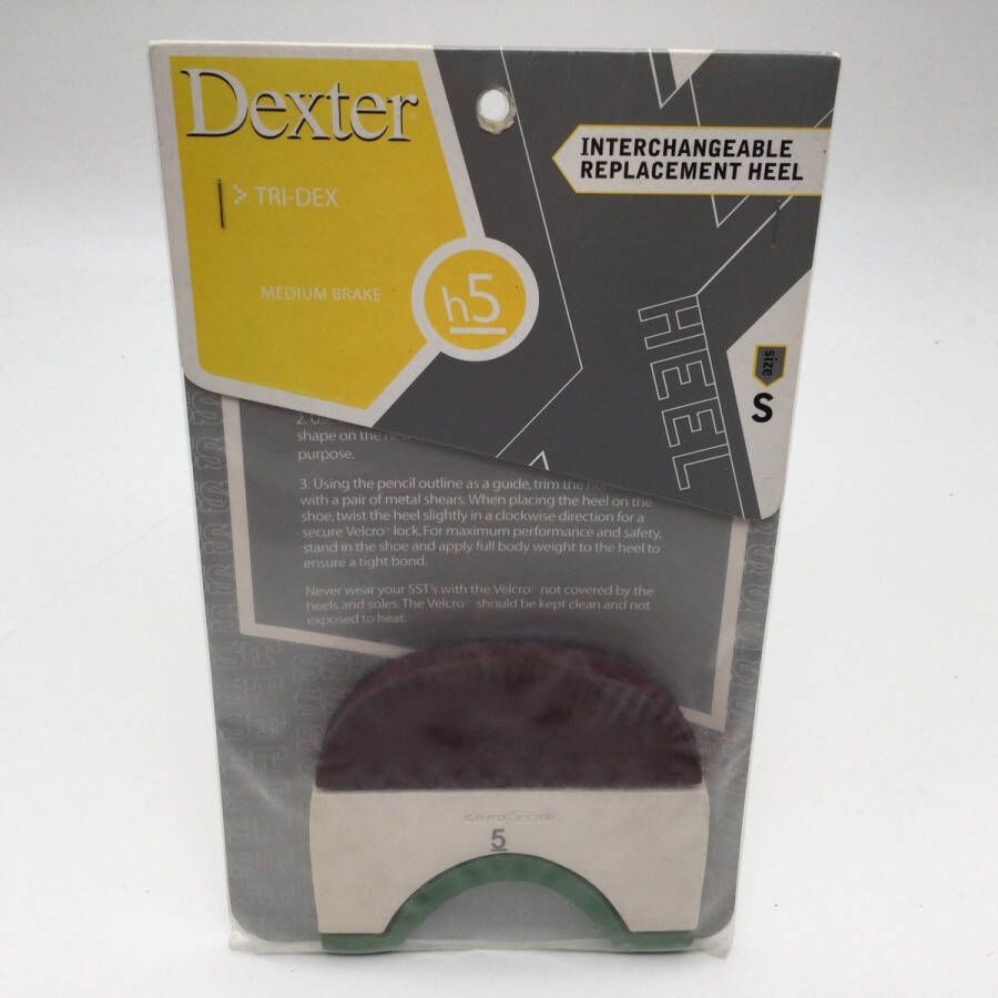 Dexter Bowling bowlingschoen losse hak voor SST 4 en hoger 'Velcro Heel 5 Tri Dex small 1=kortste glijfase 7=langste