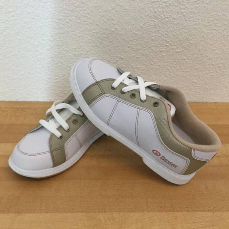Dexter Bowling Bowlingschoenen Dames 'Competitor' US = 35 kleur wit en beige alleen geschikt voor rechtshandige