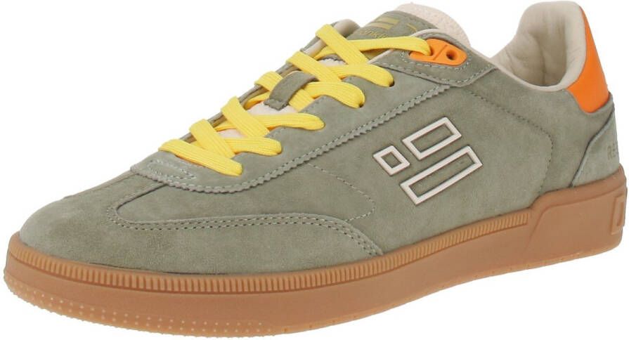 D.Franklin DFSH387005 Rebell Basic Flag Heren Sneaker Khaki
