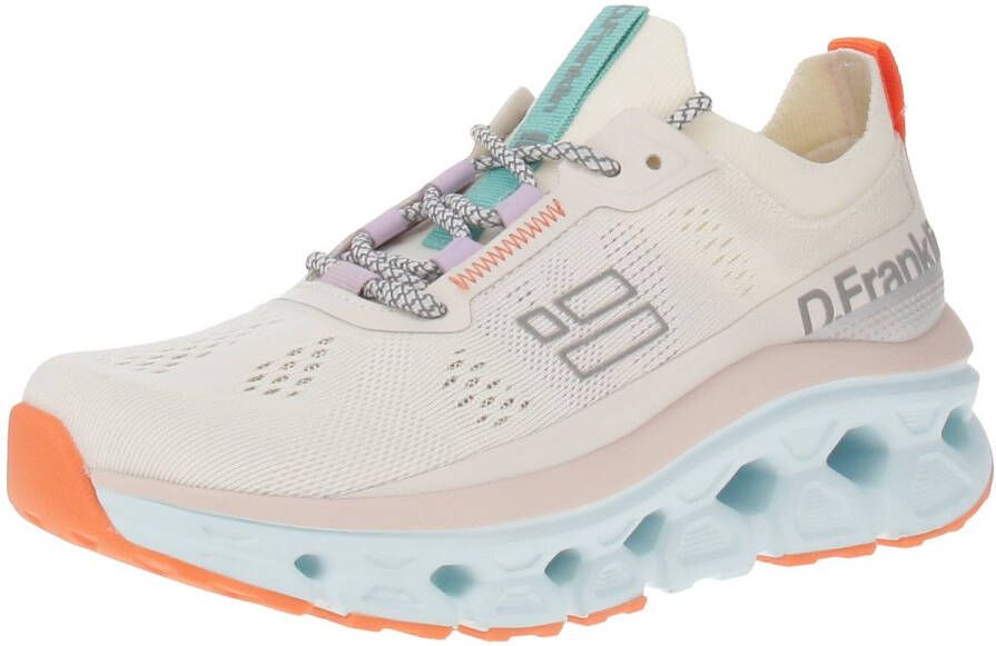 D.Franklin DFSH401001 Aero Mesh Damessneaker Wit-Oranje