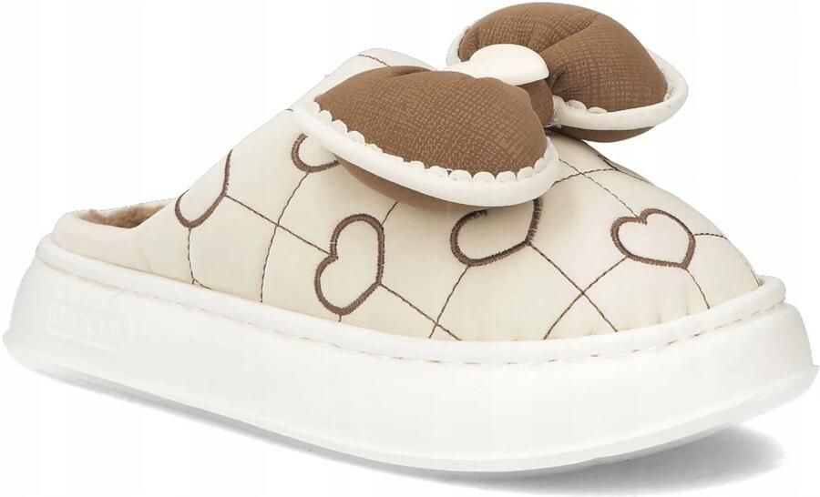 Di Filippo Dames Pantoffels Beige Zacht & Warm