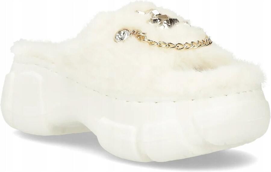 Di Filippo Dames Pantoffels Platform Wit