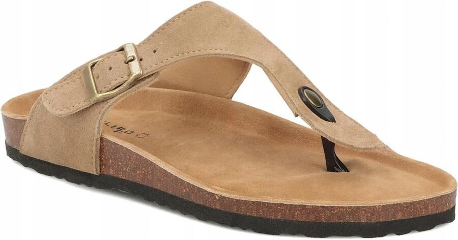 Di Filippo Heren Leren Slippers Beige Comfortabel & Stijlvol