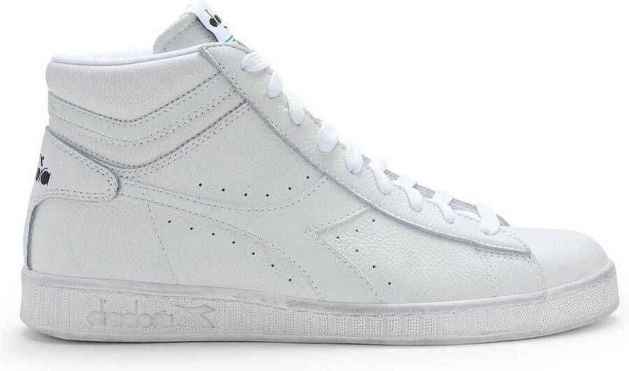 Retro Sneaker Game High Waxed Hoge sneakers Leren Sneaker Groen - Foto 16