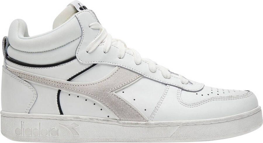 Diadora Magic Basket Cut Icona Hoge sneakers Leren Sneaker Wit - Foto 5