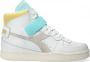 Diadora Mi Basket Mid Icona Wn Hoge sneakers Leren Sneaker Dames Wit - Thumbnail 2