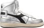 DIADORA Hoge Sneakers Dames Mi Basket Used Z Maat: 36 Materiaal: Leer Kleur: Zilver - Thumbnail 1