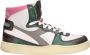 Diadora Dames Mi Basket Used Metal Mix Sneaker Multicolour - Thumbnail 1