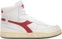 Diadora Heritage Mi Basket Used White Garnet Sneakers hoge-sneakers - Thumbnail 1