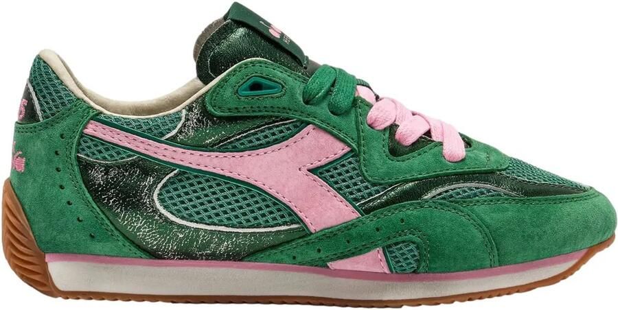DIADORA HERITAGE Lage Sneakers Dames Equipe Revenge Suède Groen