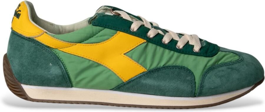 Diadora Equipe Vela Sw groen leren sportschoenen