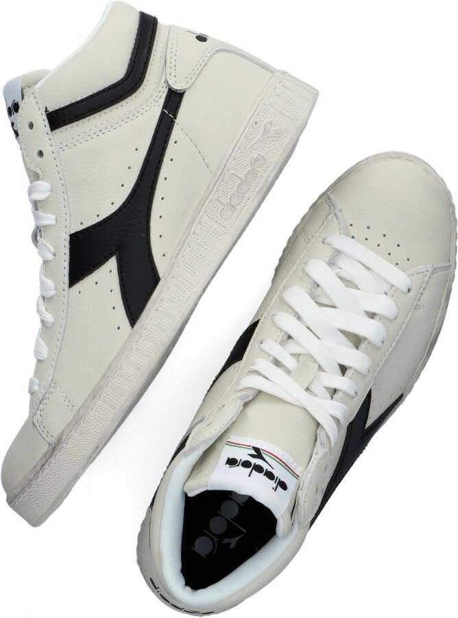 Retro Sneaker Game High Waxed Hoge sneakers Leren Sneaker Groen - Foto 6