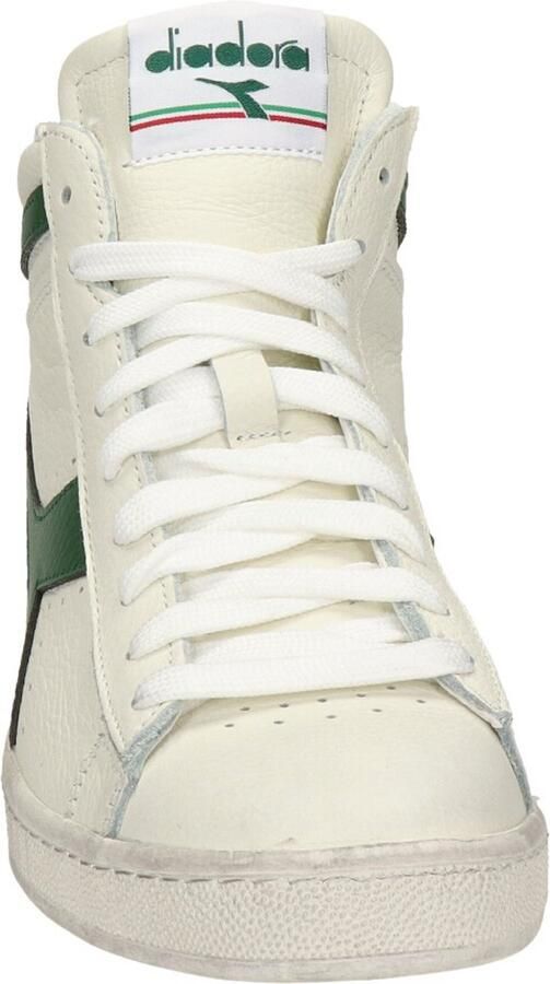 Retro Sneaker Game High Waxed Hoge sneakers Leren Sneaker Groen - Foto 10