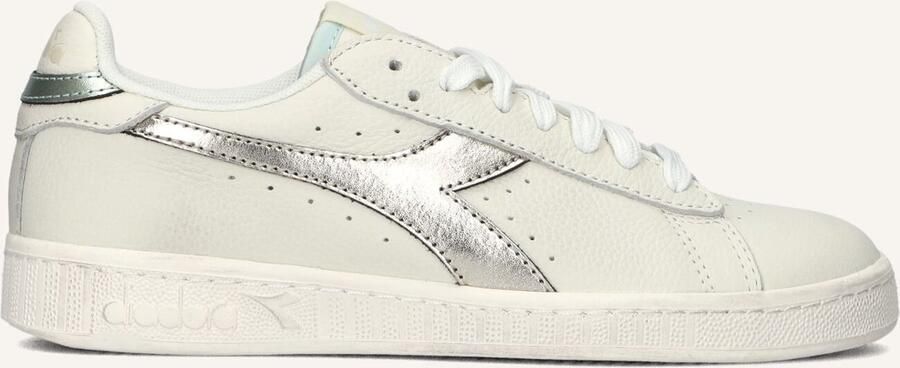 Diadora Game L Low Waxed Metal Wn Sneakers Leren Sneaker Dames Wit