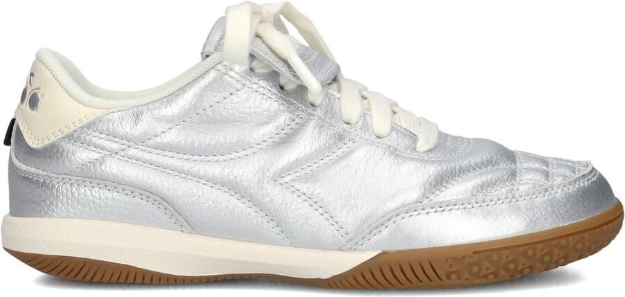 Diadora Gold Indoor Sneakers Leer Dames Zilver