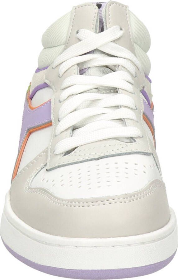 Diadora Magic Basket Demi Label Woman Hoge sneakers Leren Sneaker Dames Wit - Foto 8