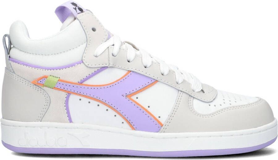Diadora Magic Basket Demi Label Woman Hoge sneakers Leren Sneaker Dames Wit - Foto 11