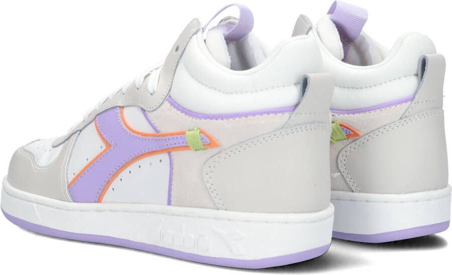 Diadora Magic Basket Demi Label Woman Hoge sneakers Leren Sneaker Dames Wit - Foto 10
