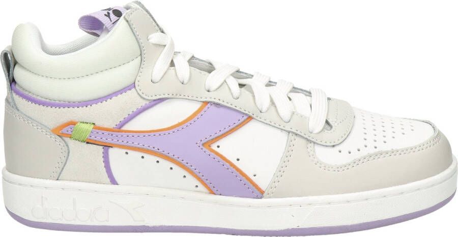 Diadora Magic Basket Demi Label Woman Hoge sneakers Leren Sneaker Dames Wit - Foto 13