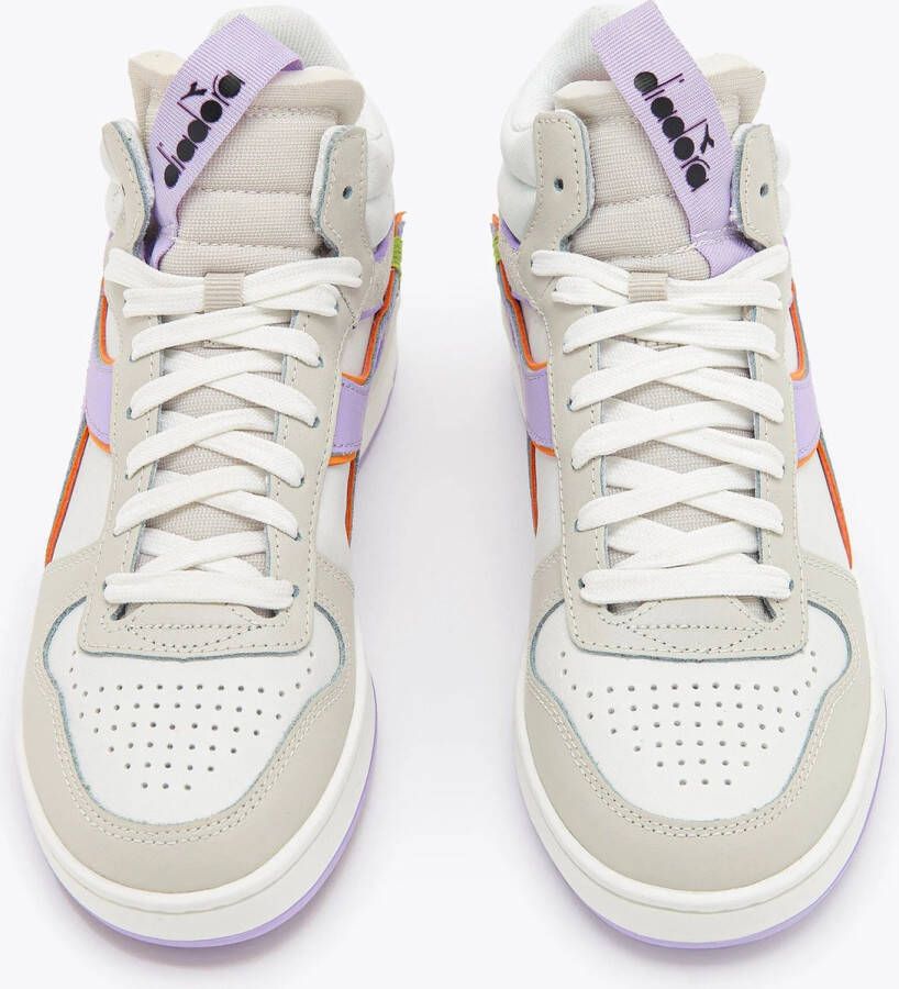 Diadora Magic Basket Demi Label Woman Hoge sneakers Leren Sneaker Dames Wit - Foto 2