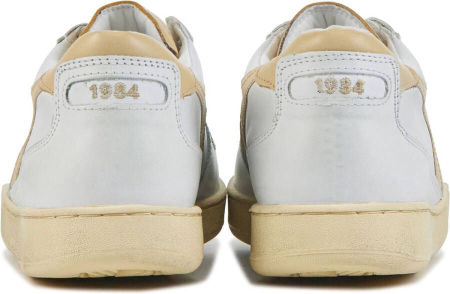 Diadora Sneakers Dames Lage sneakers Damesschoenen Leer Mi Basket Row Cut Beige - Foto 3
